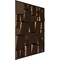 Ekena Millwork 19 5/8in. W x 19 5/8in. H Modern Square EnduraWall Decorative 3D Wall Panel Covers 2.67 Sq. Ft. WP20X20MSCAB - alternate 6